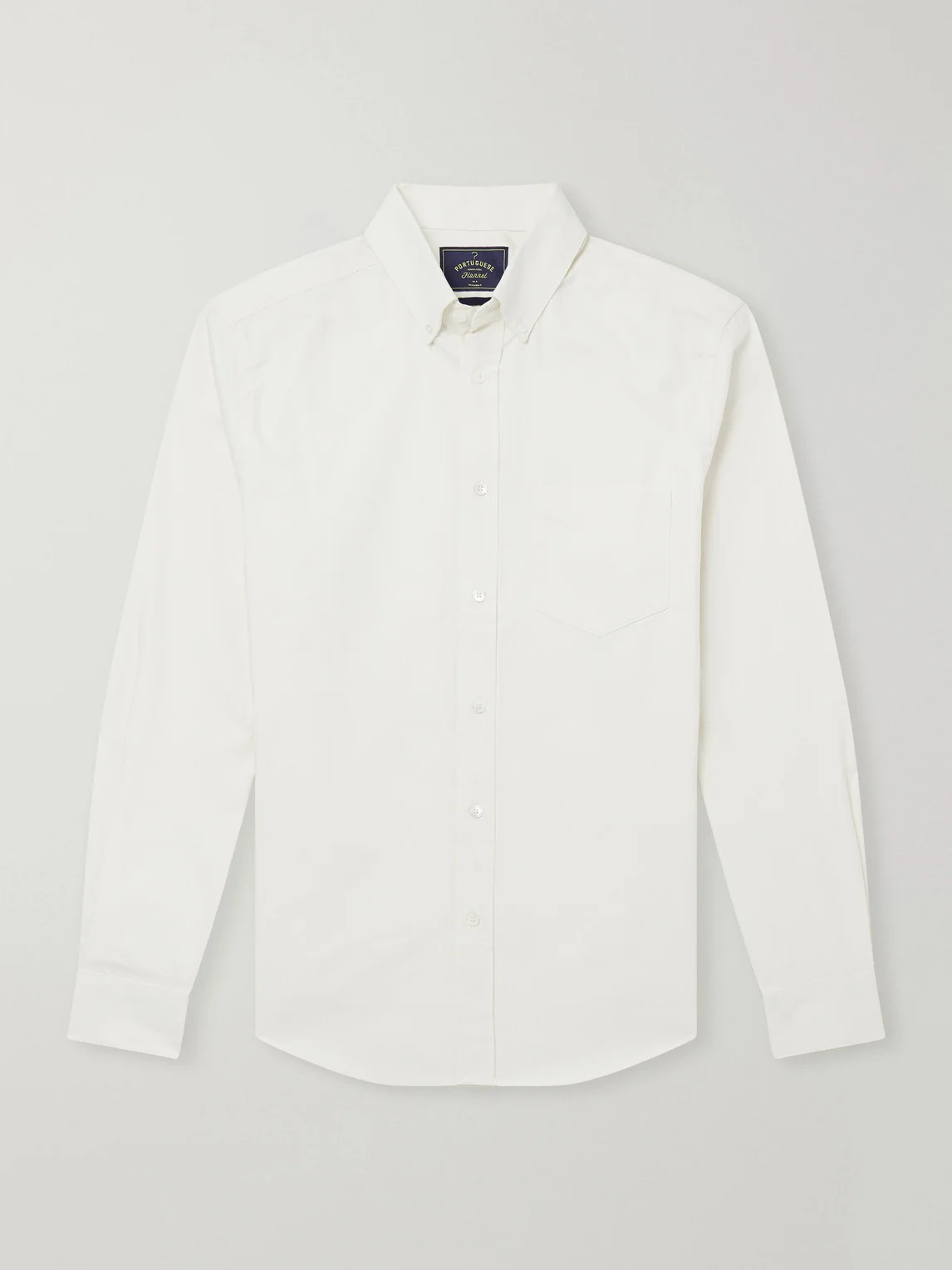 Montebelo Button-Down Collar Cotton-Poplin Shirt - 1