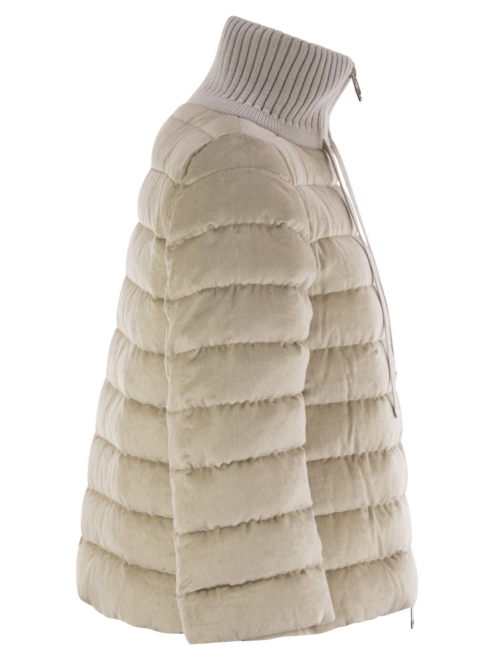 Herno Women Resort Hood In Dusty Velvet - 3