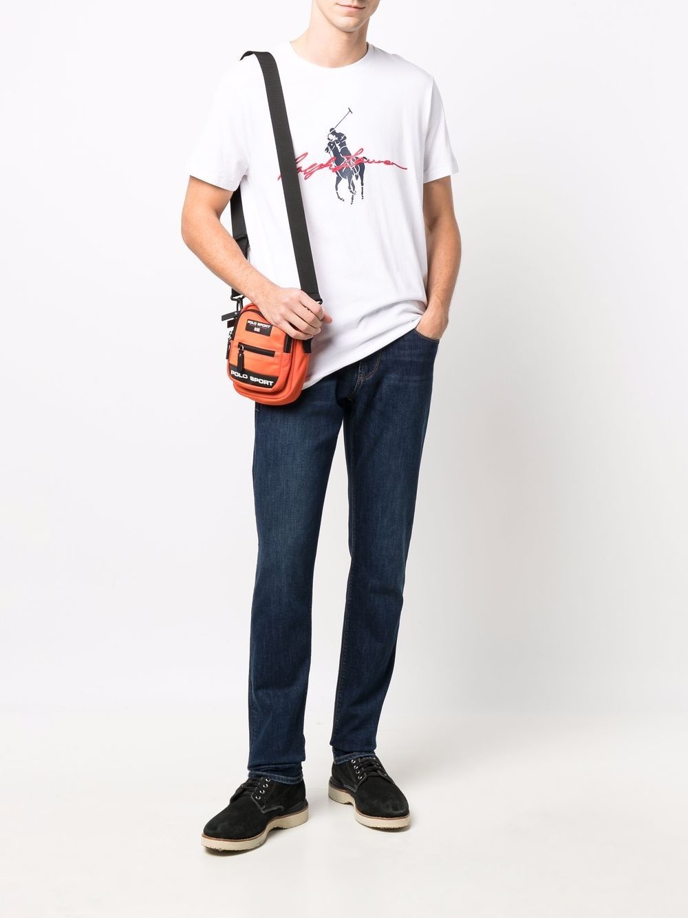 mid-rise straight leg jeans - 2