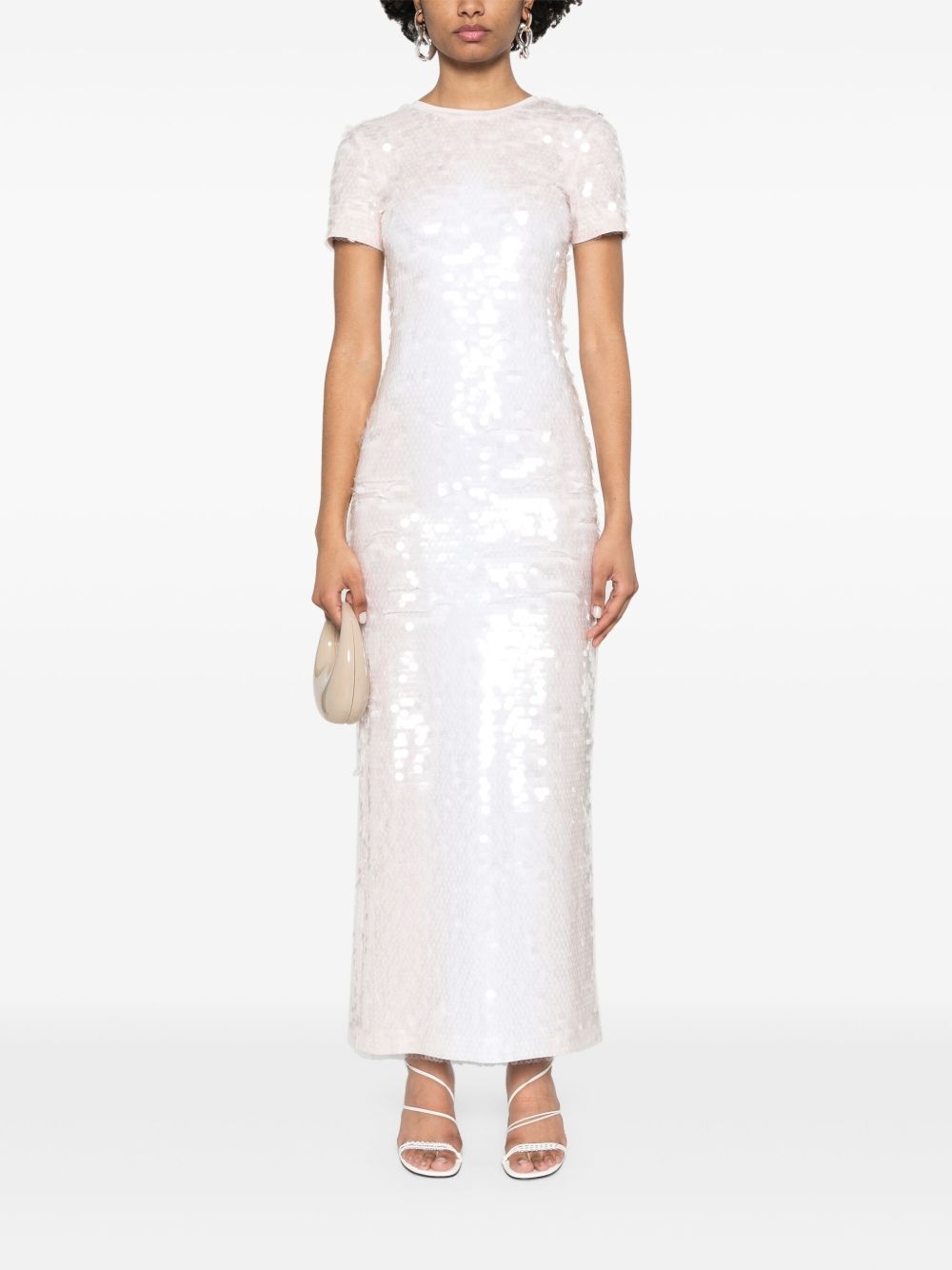 sequinned midi dress - 2