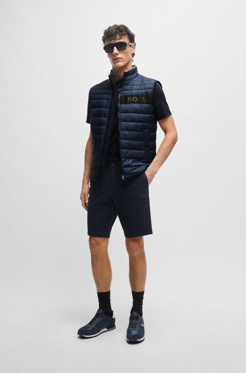 BOSS WATER-REPELLENT GILET WITH 3D-LOGO TAPE outlook