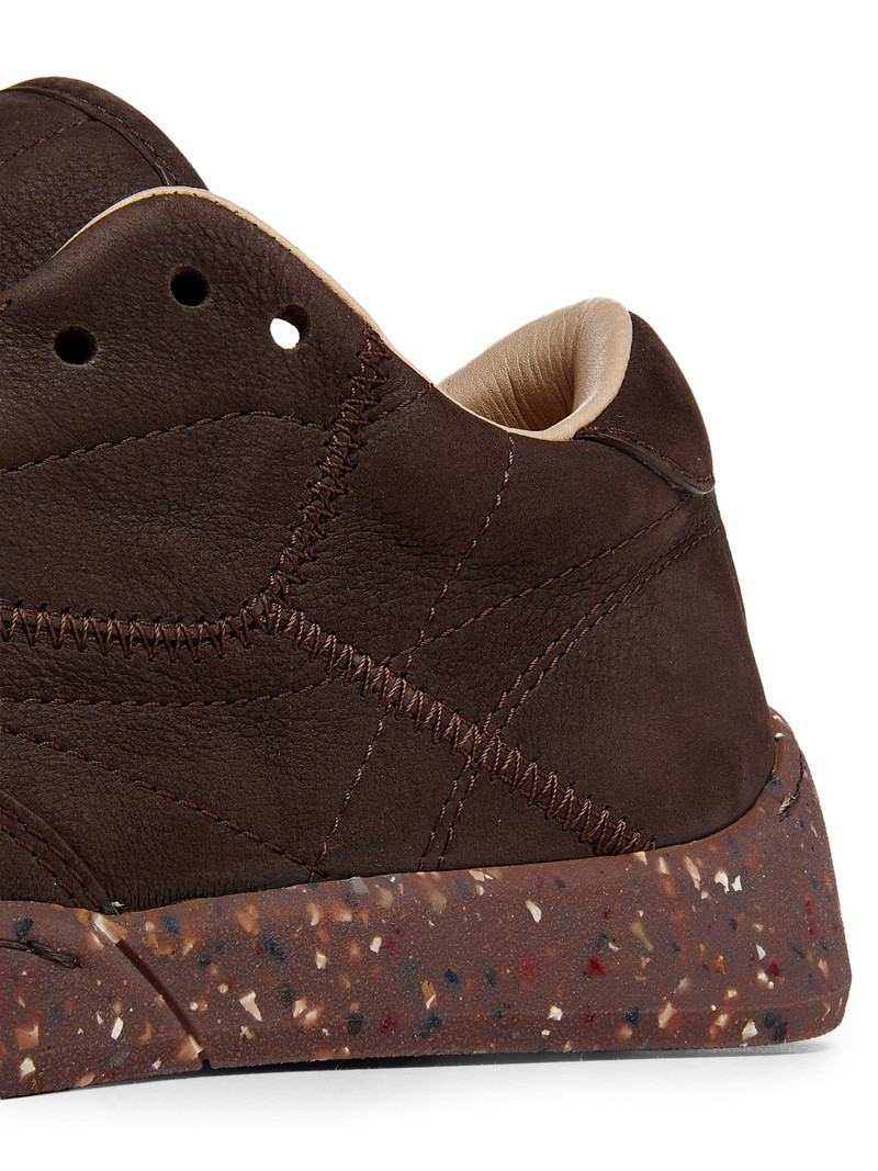 Women's Ohio Low-Top Leather Sneakers - Dark Chocolate 5