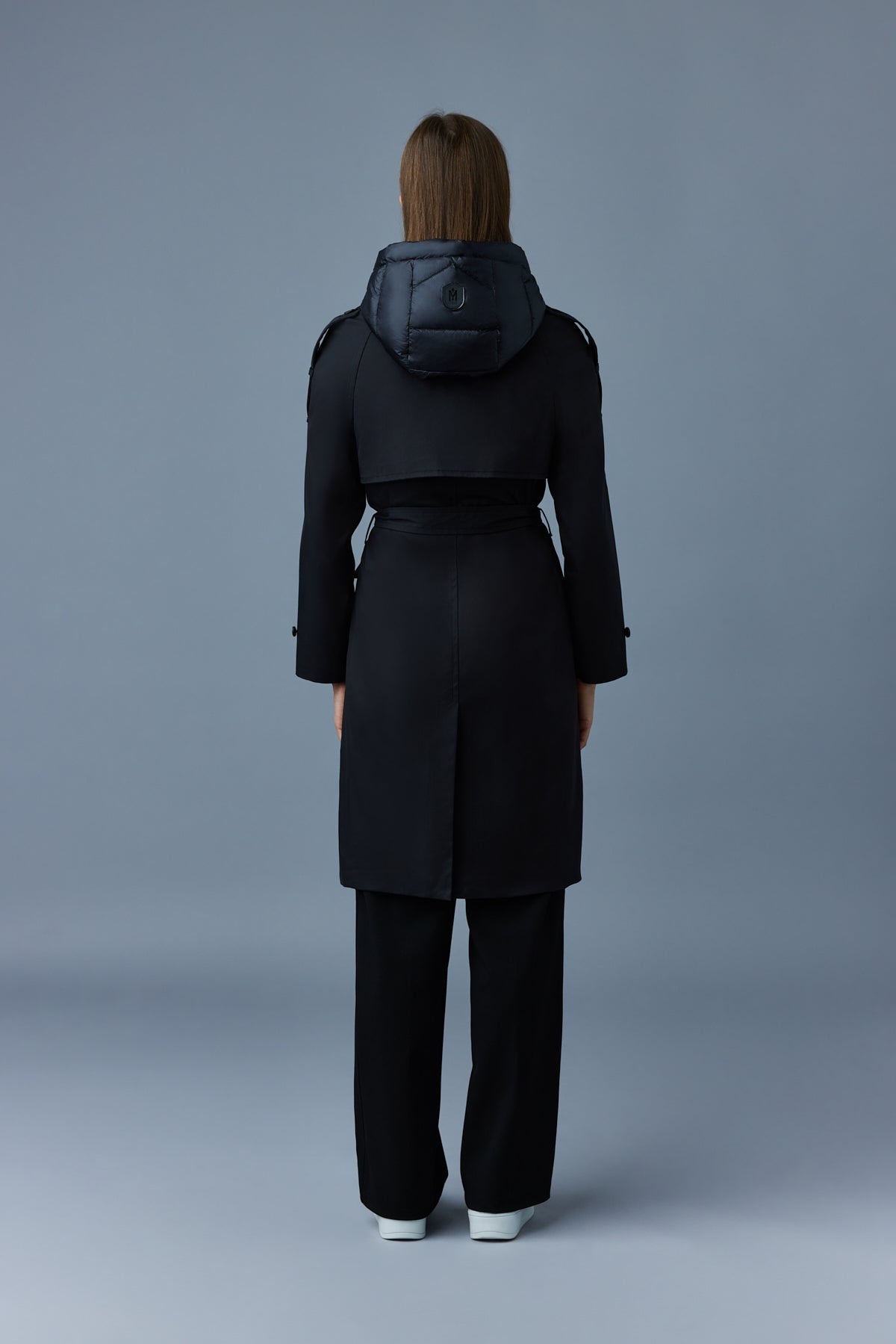 TRISHA 2-In-1 trench coat with hooded bib - 4