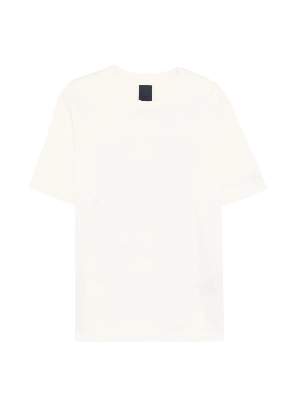 beige crew-neck T-shirt - 1