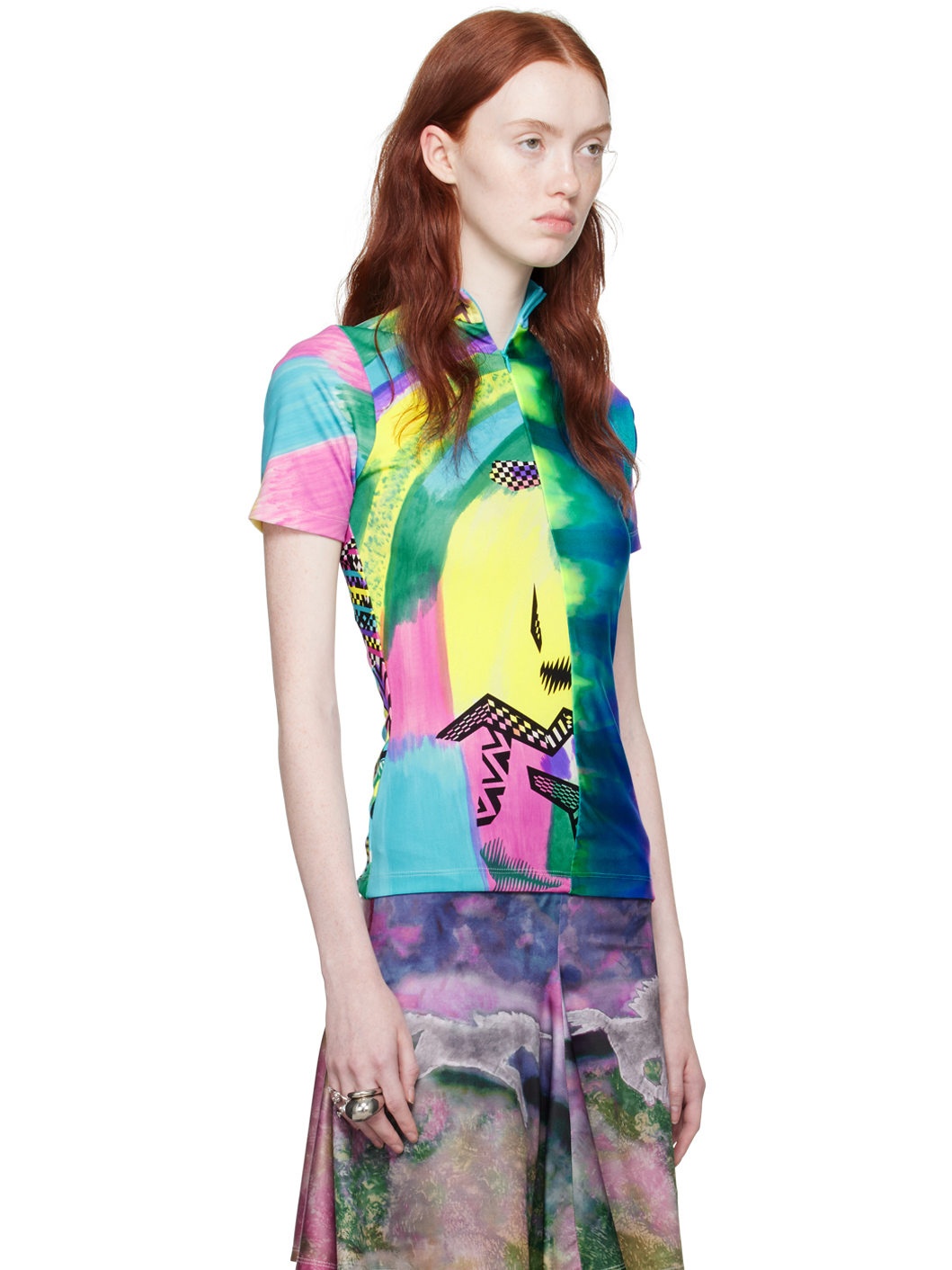 Multicolor Printed T-Shirt - 2