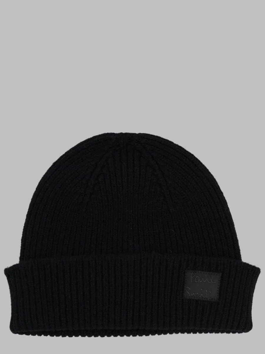 Paul Smith Men Berretto A Coste Con Logo - 1