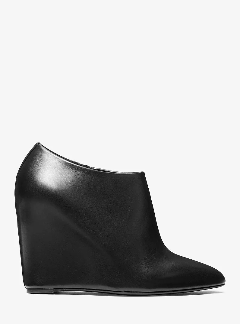 Kasia Leather Wedge Ankle Boot - 1