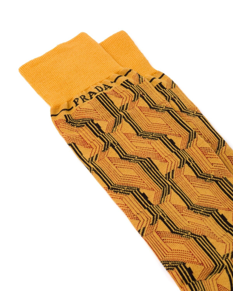 Prada Superfine wool ankle socks outlook