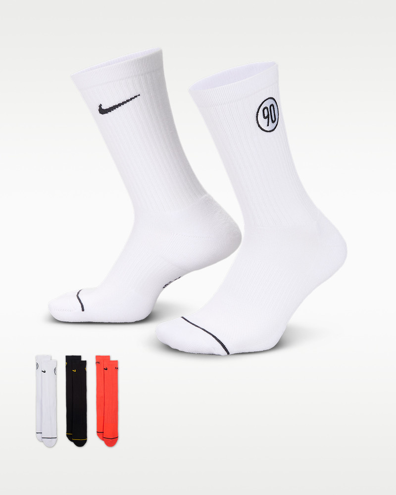 Nike Total 90 Everyday Cushioned Crew Socks (3 Pairs) 1