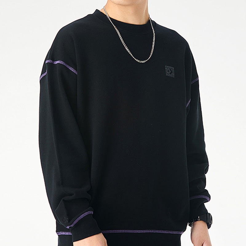 Converse Renew Graphic Crewneck Sweatshirt 'Black' 10021574-A01 - 3