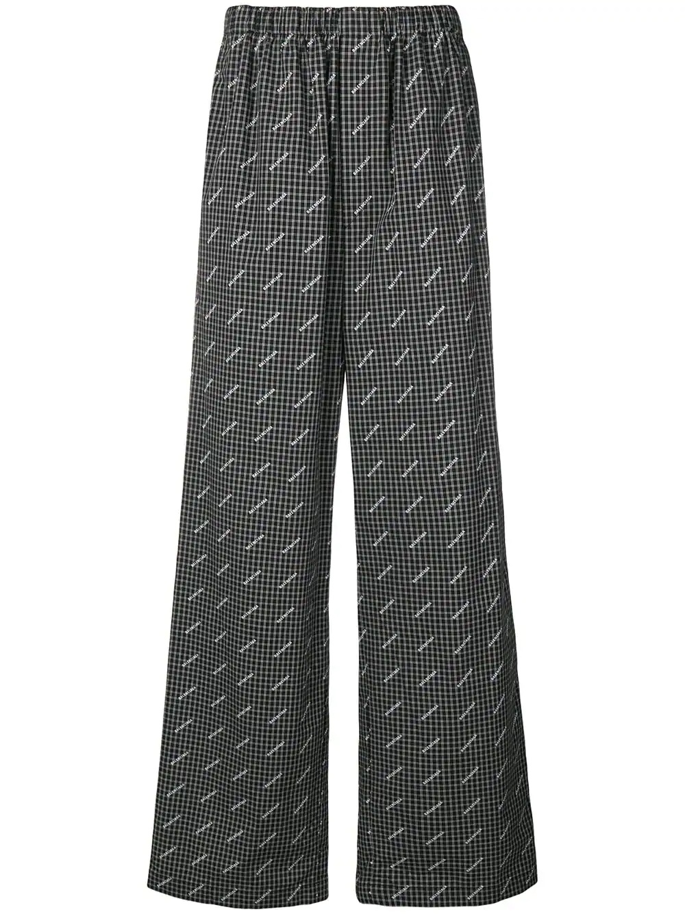 wide-leg logo print trousers - 1