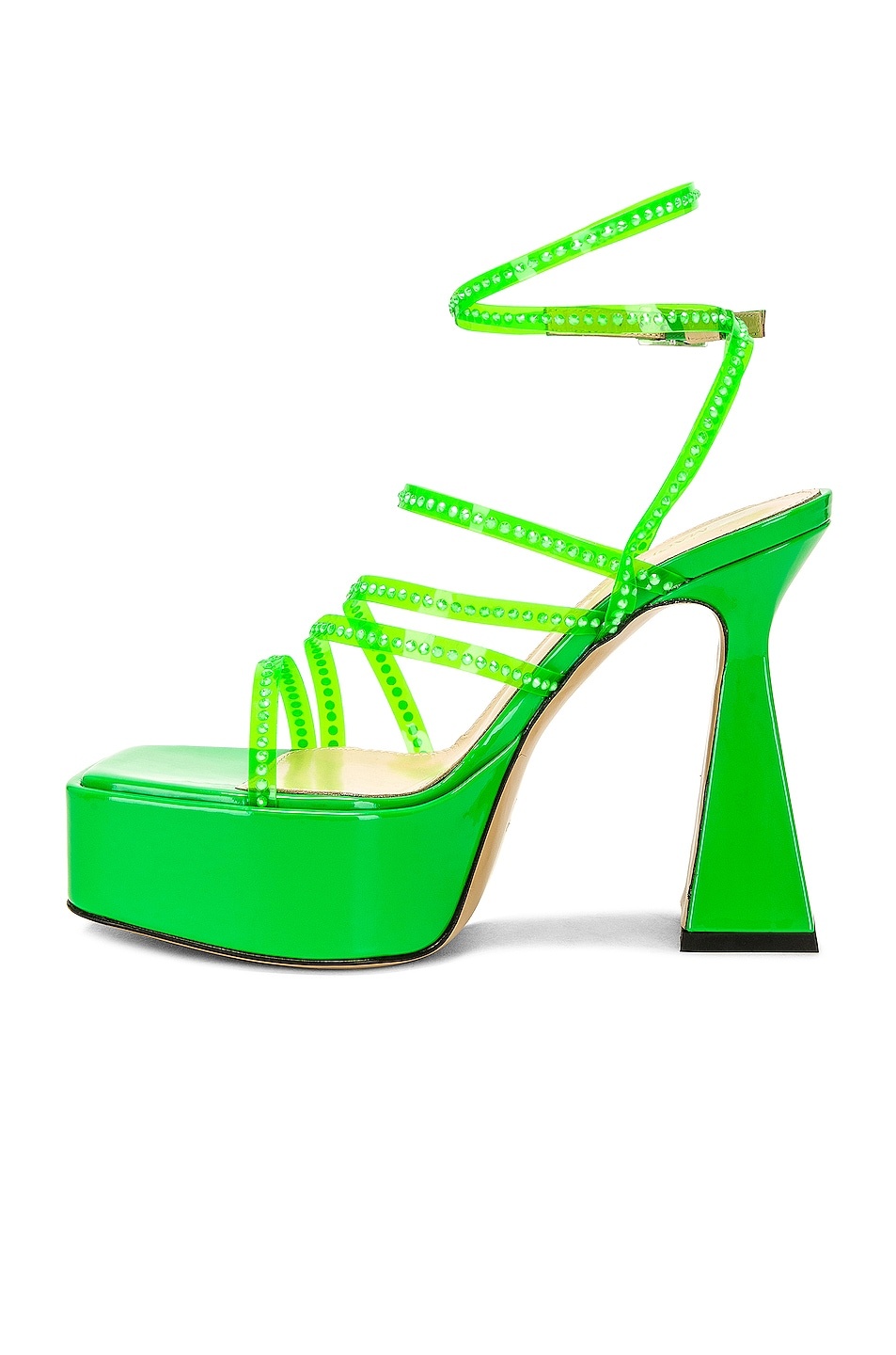 Crystal Embellished Platform Sandal - 5