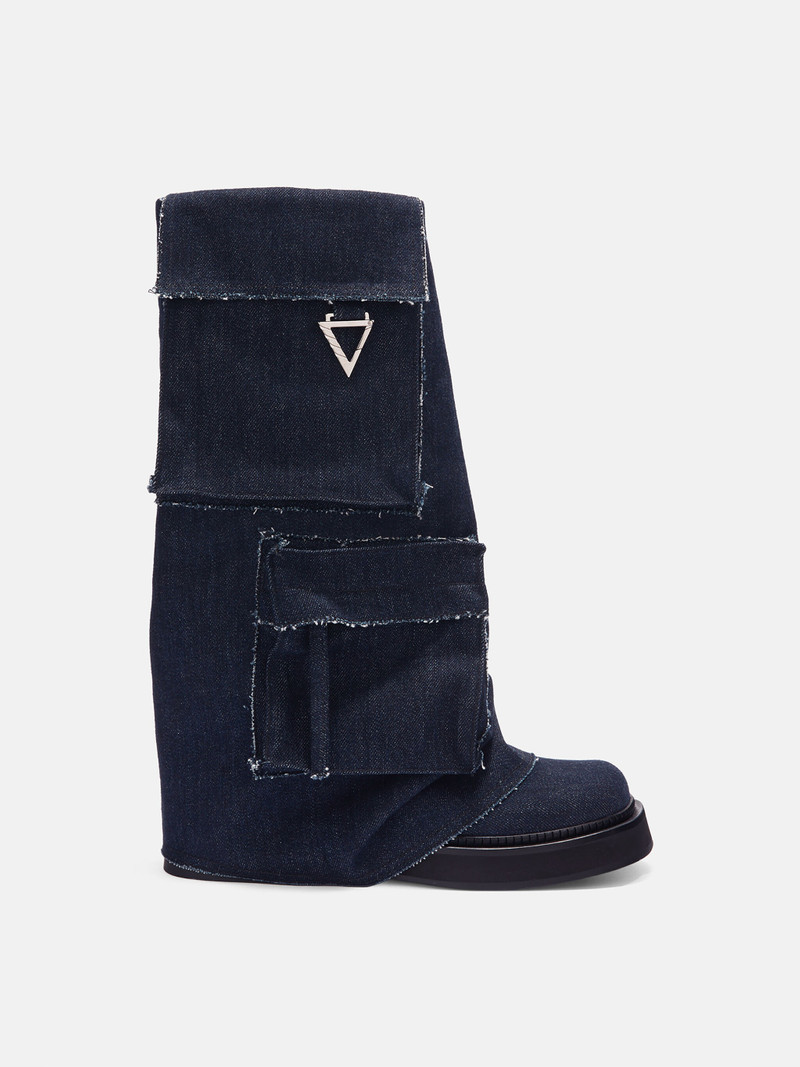 ''ROBIN'' DARK BLUE FERN BOOT - 1