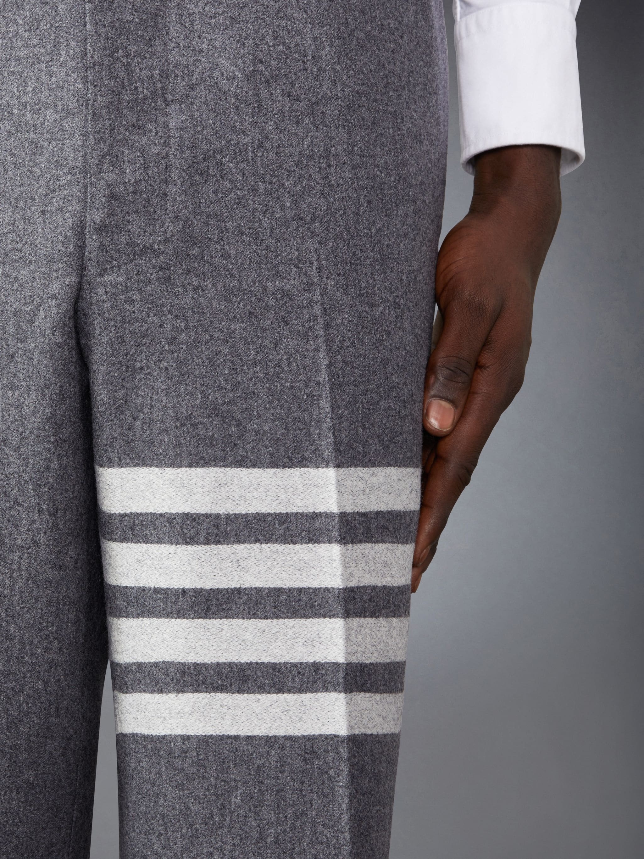 Flannel 4-Bar Low Rise Backstrap Trouser - 5