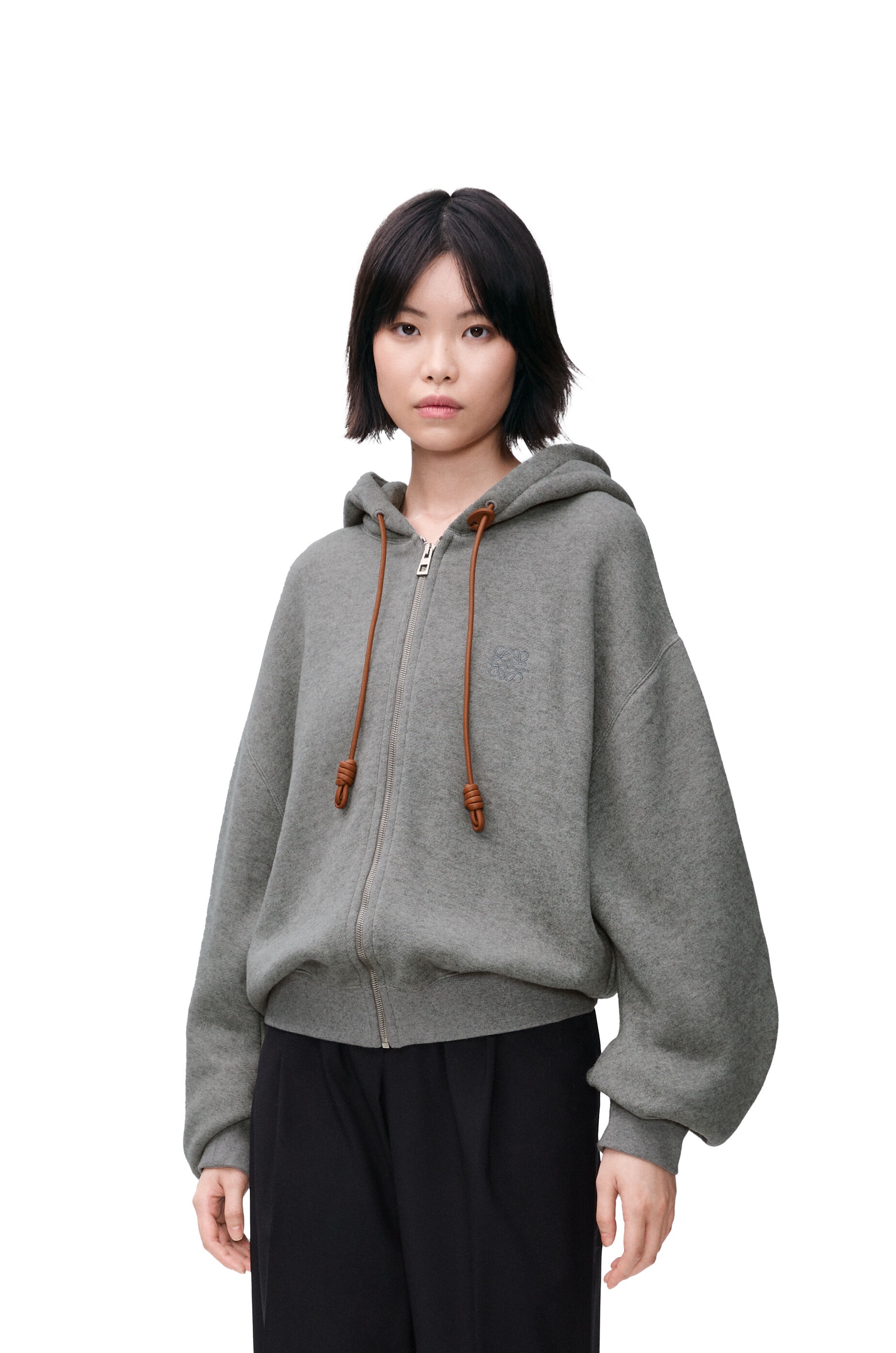 Flamenco hoodie in cotton and cashmere - 3