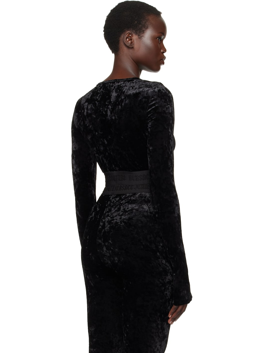 Black Velvet Crop T-shirt - 3