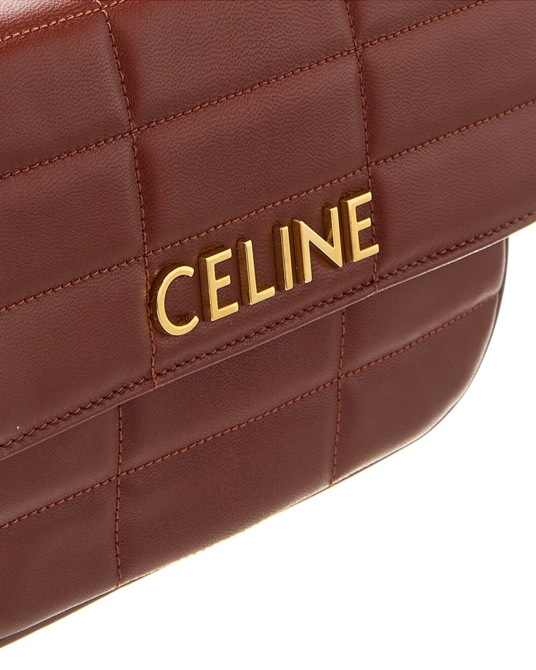 CELINE Monochrome Quilted Leather Shoulder Bag - 3