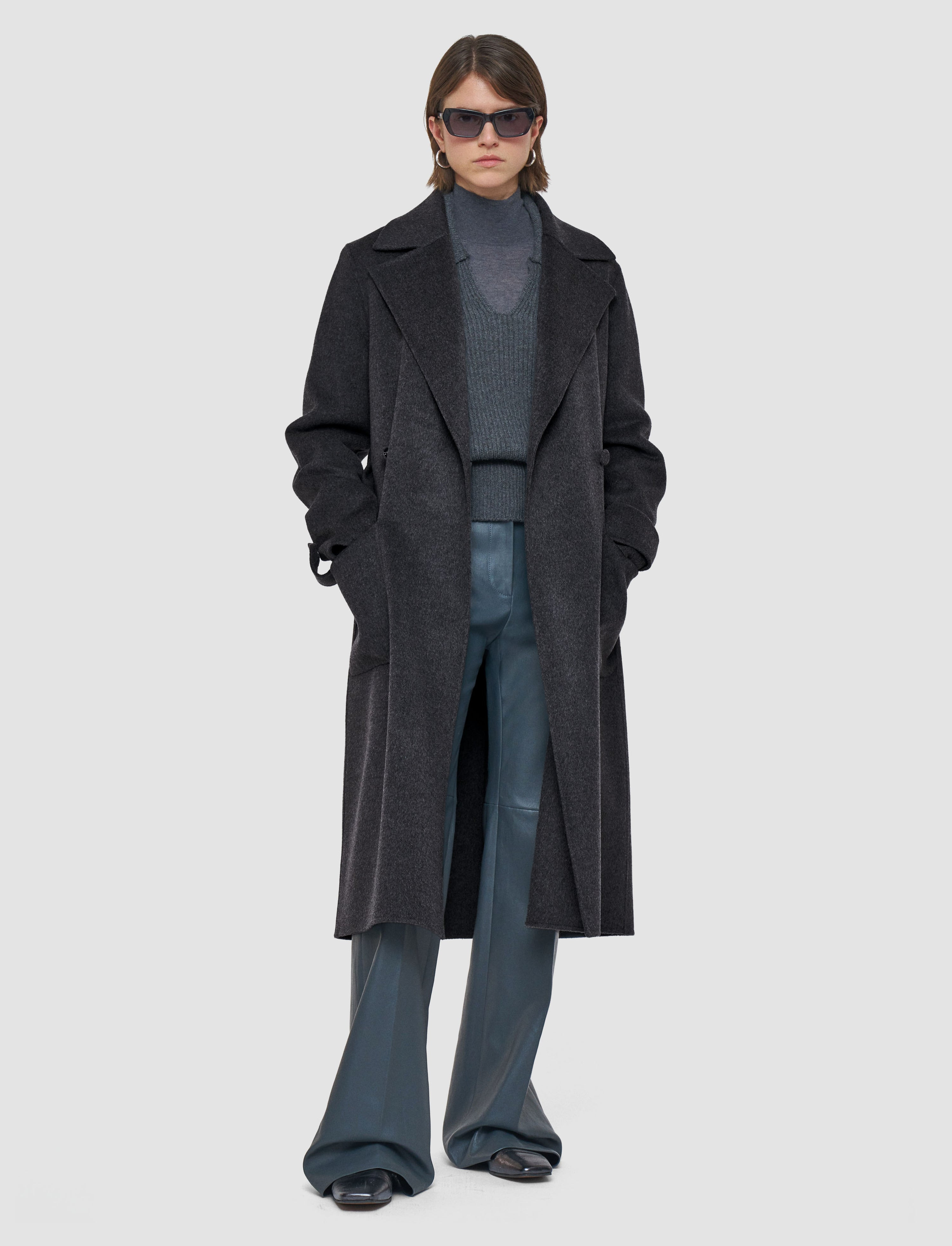 Arline Double Face Cashmere Coat - 6