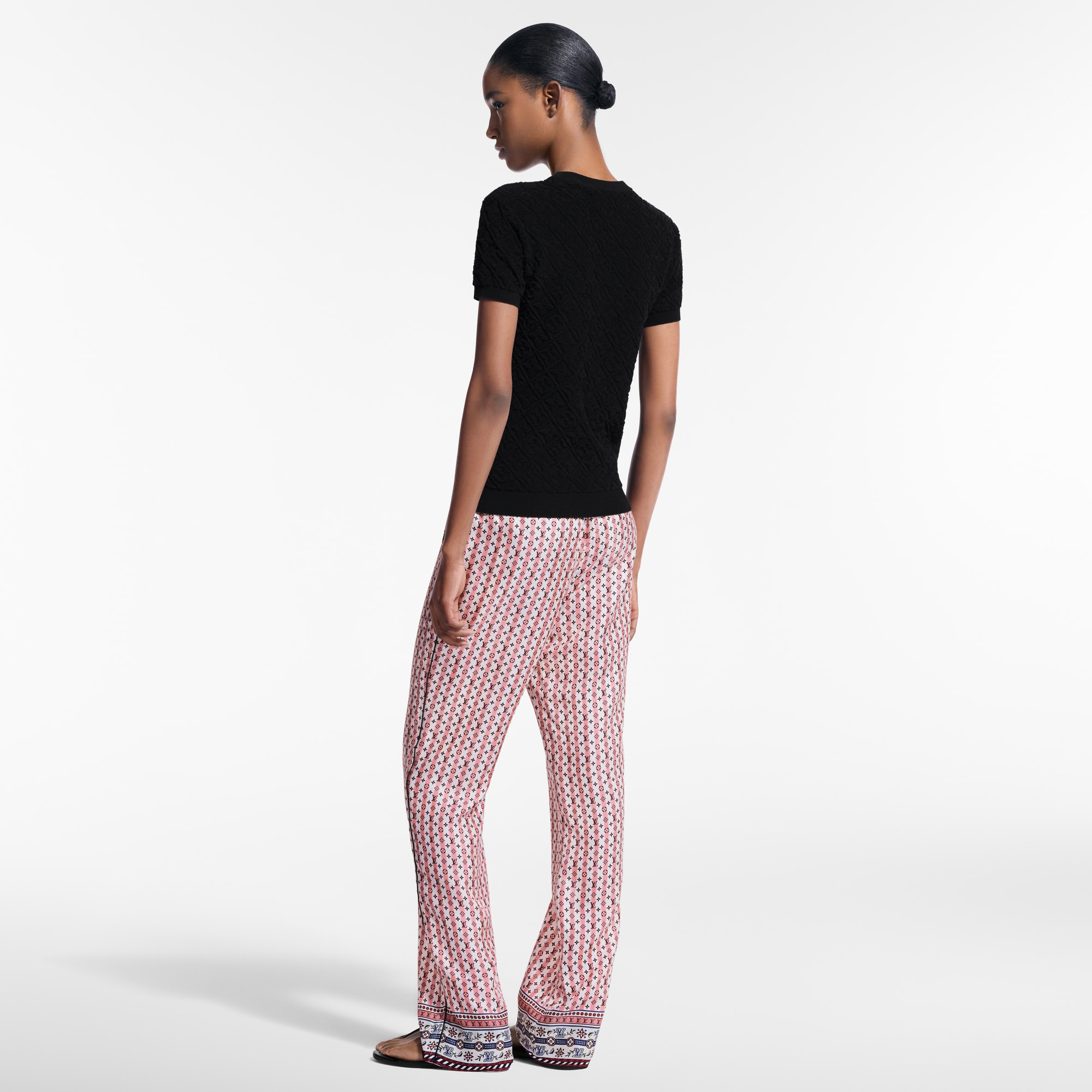 Monogram Flower Toweling Top - 3