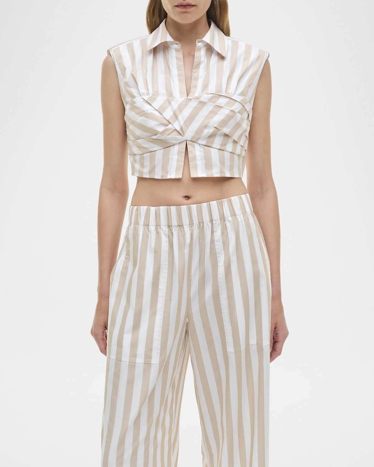 Arden Stripe Pull-On Pants - 4