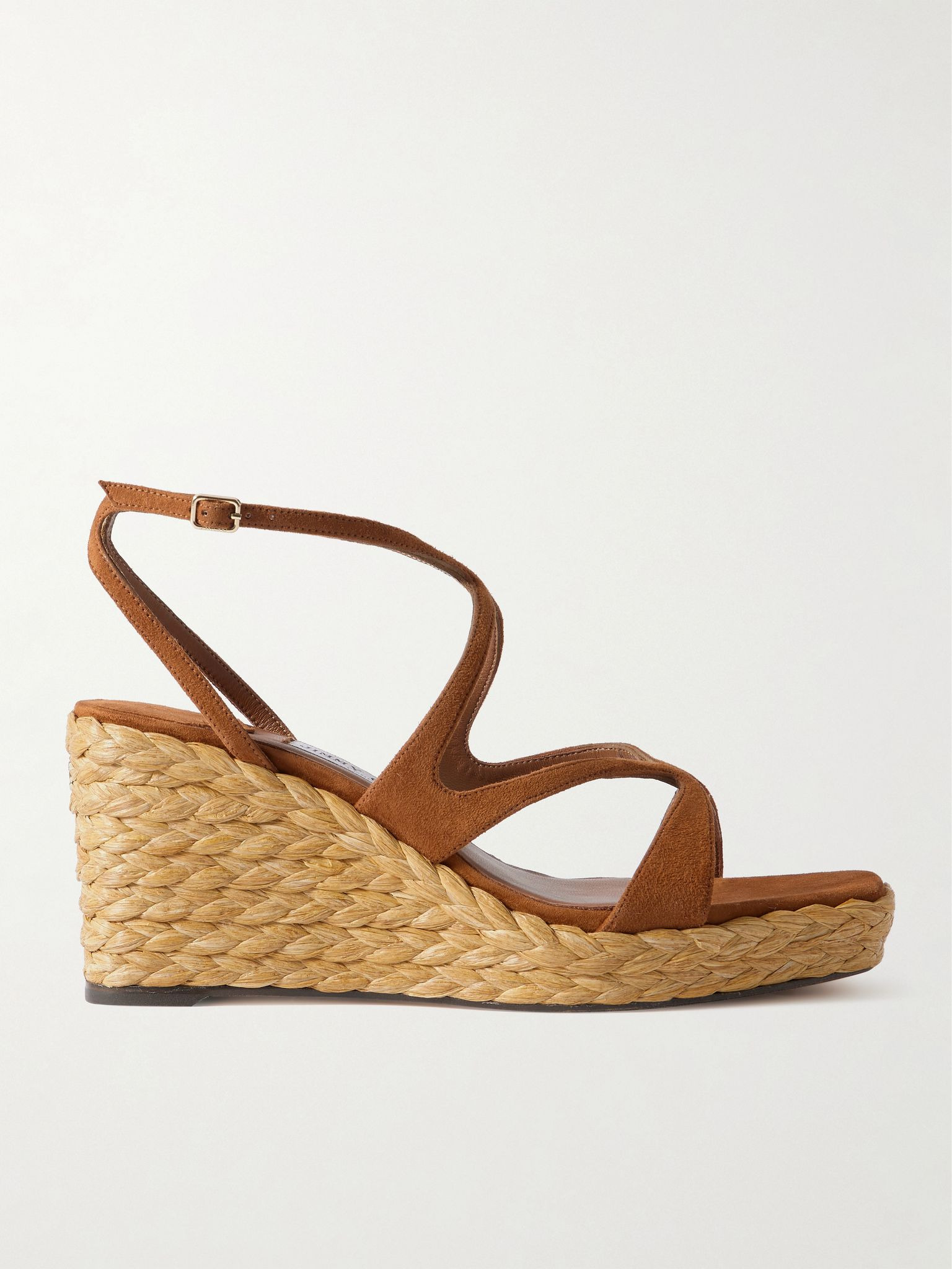 Ayla 85 suede platform espadrilles Tan - 1