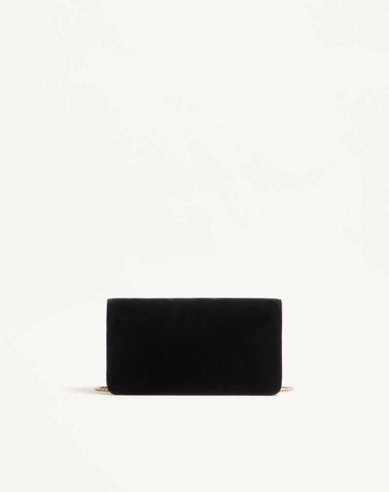 VLOGO SIGNATURE MINI VELVET SHOULDER BAG 4