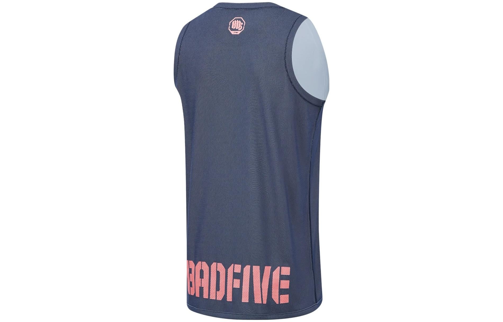 Li-Ning BadFive Graphic Basketball Tank 'Navy Pink' AAYT525-4 - 2
