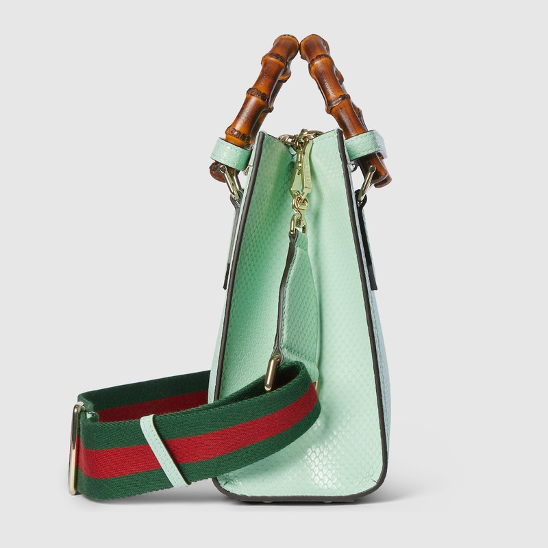 Gucci Diana small python tote bag 8