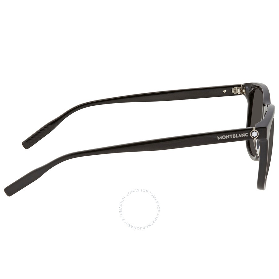 Montblanc Grey Square Men's Sunglasses MB0013S 001 56 - 3