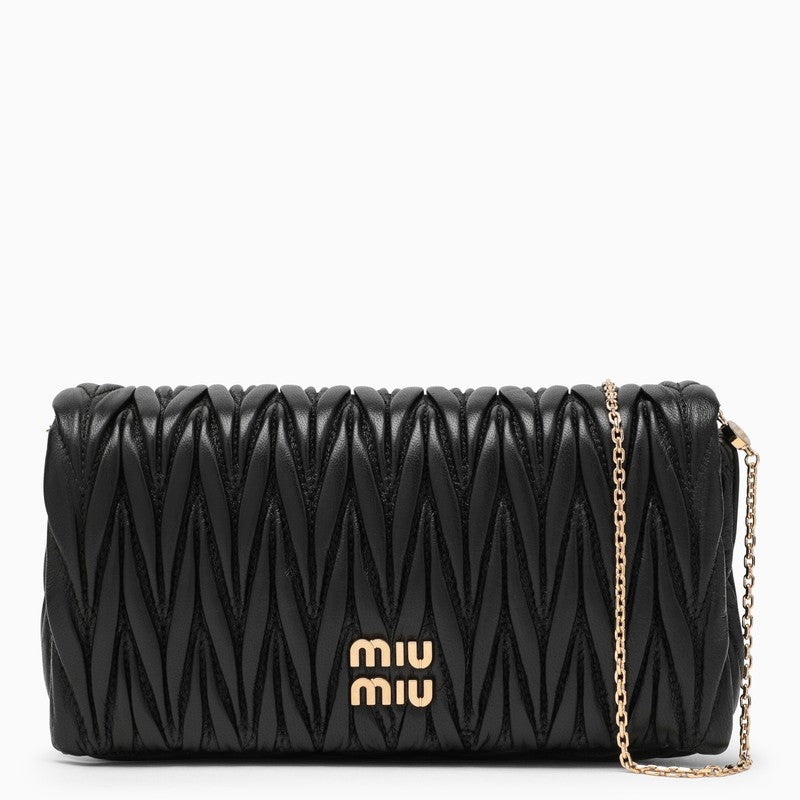 Miu Miu Black Matelasse Small Leather Bag Women - 1