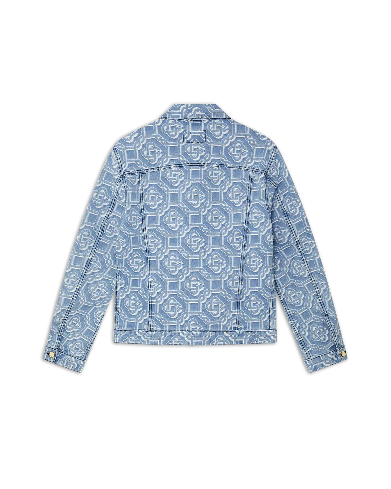 Denim Bleached Monogram Jacket - 2