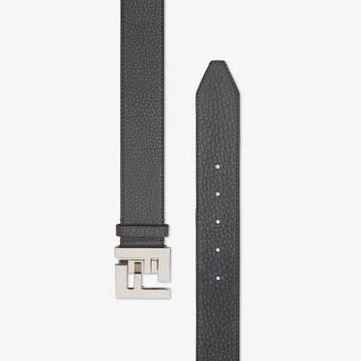 FENDI Gray leather belt outlook