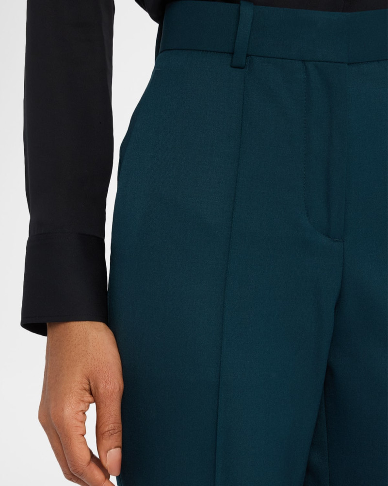 Jade Pintuck Flare-Leg Trousers 5
