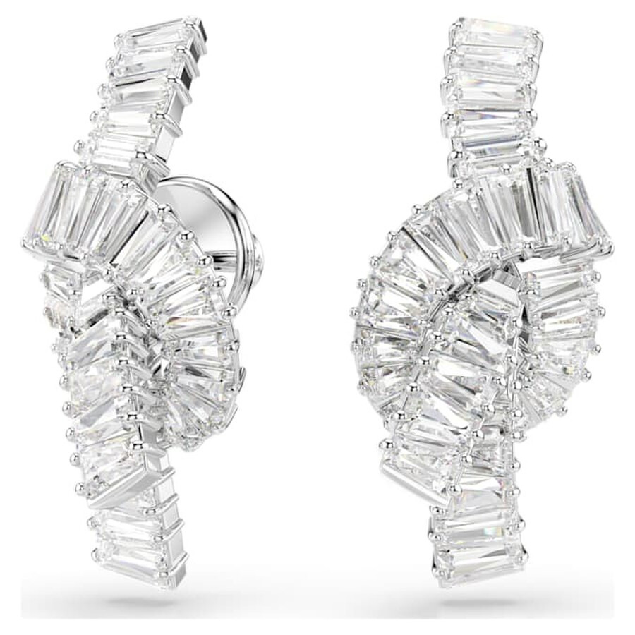 Swarovski - Swarovski Matrix Baguette Cut Crystal Earrings - 2