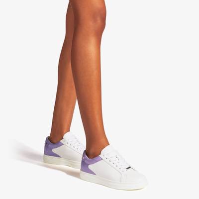 JIMMY CHOO Rome/F
White Calf Leather and Wisteria Patent Low Top Trainers outlook