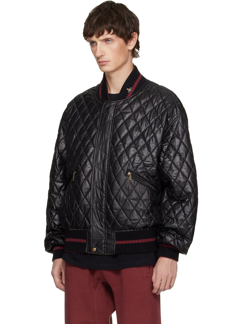 Vivienne Westwood Yellow Bernardo Reversible Bomber Jacket outlook