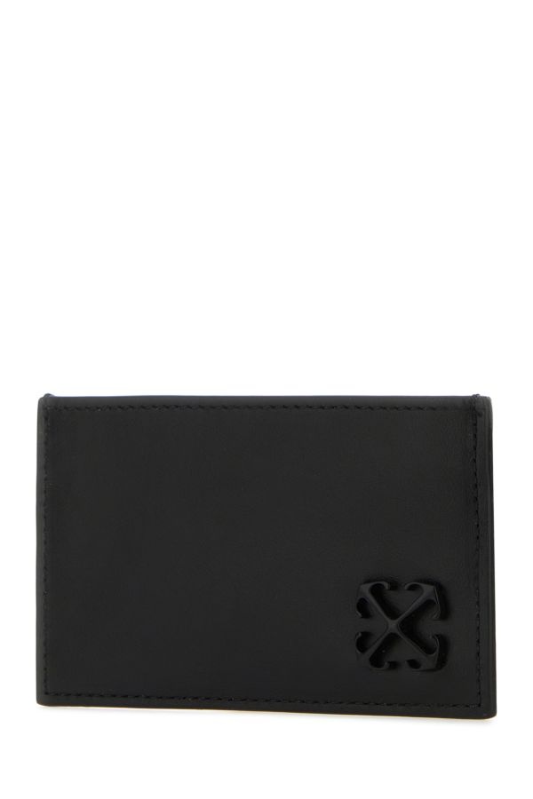 Black leather Jitney card holder - 2
