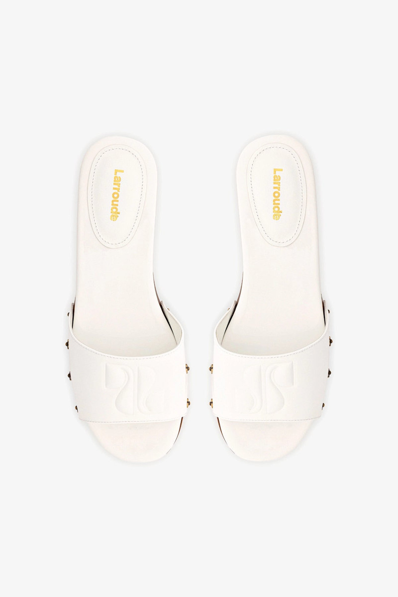 Zuzi Mule In White Patent Leather 7