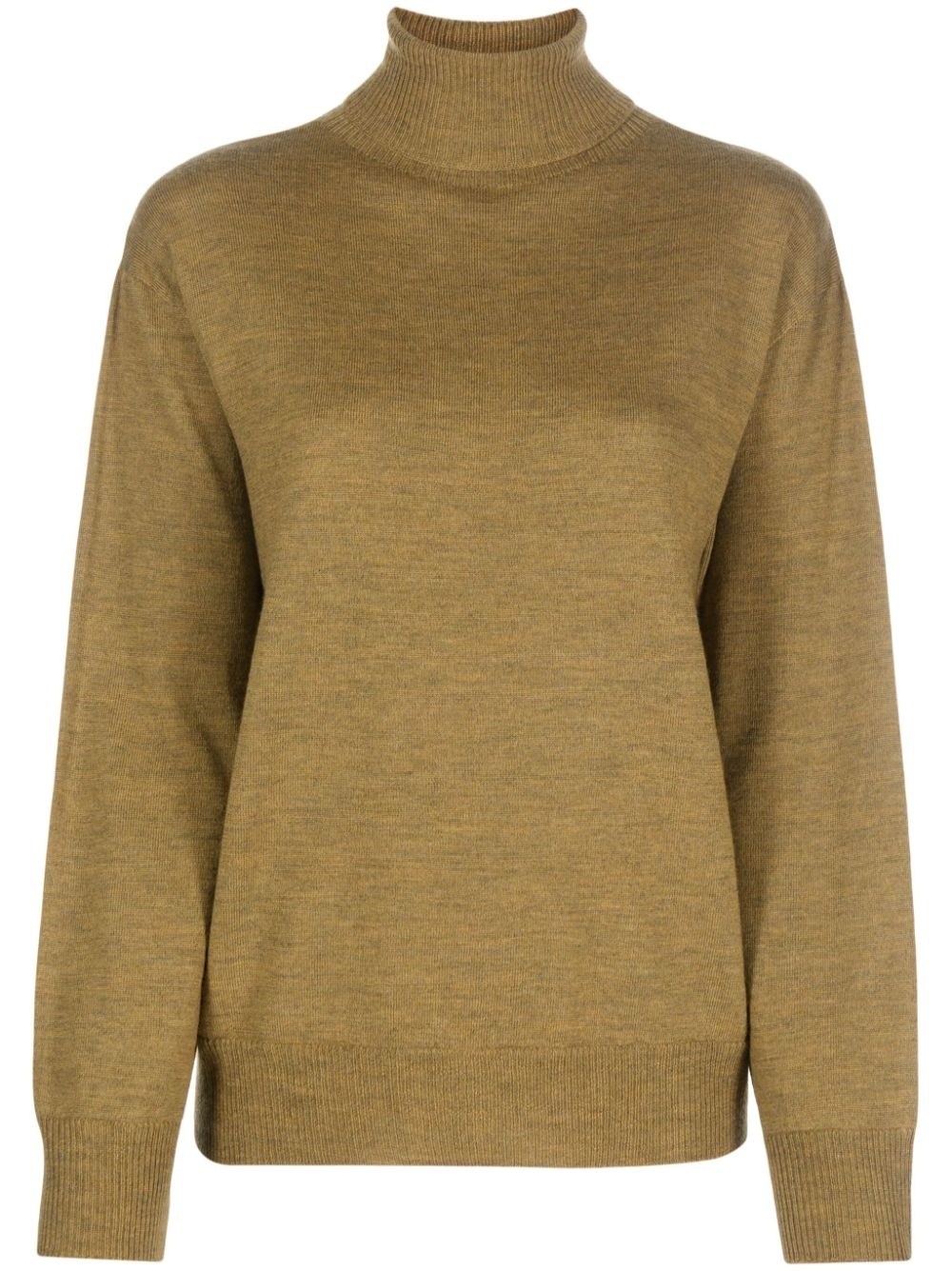 roll-neck virgin wool jumper - 1