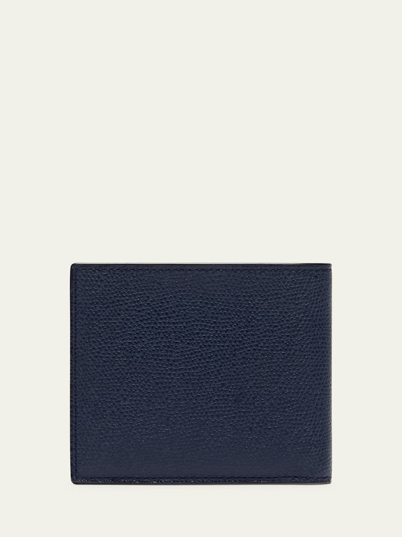 Valextra Men's Leather V-Cut Bifold Wallet outlook