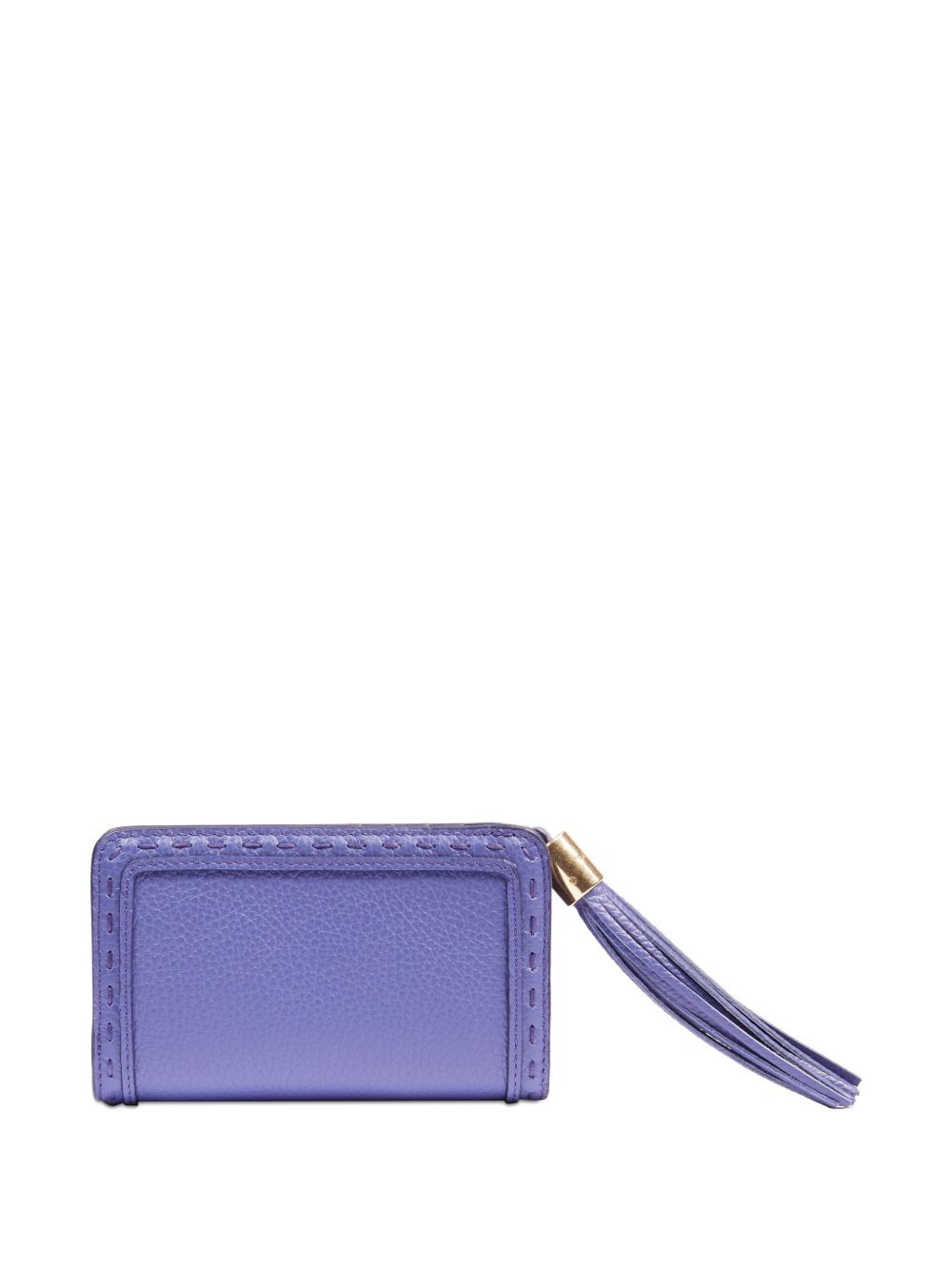 tassel-embellished leather wallet - 2