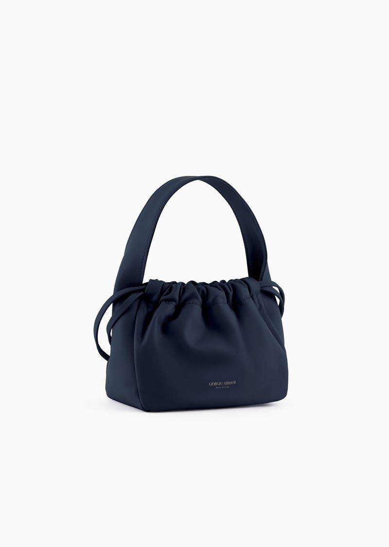GIORGIO ARMANI ASV small nappa leather bucket bag outlook