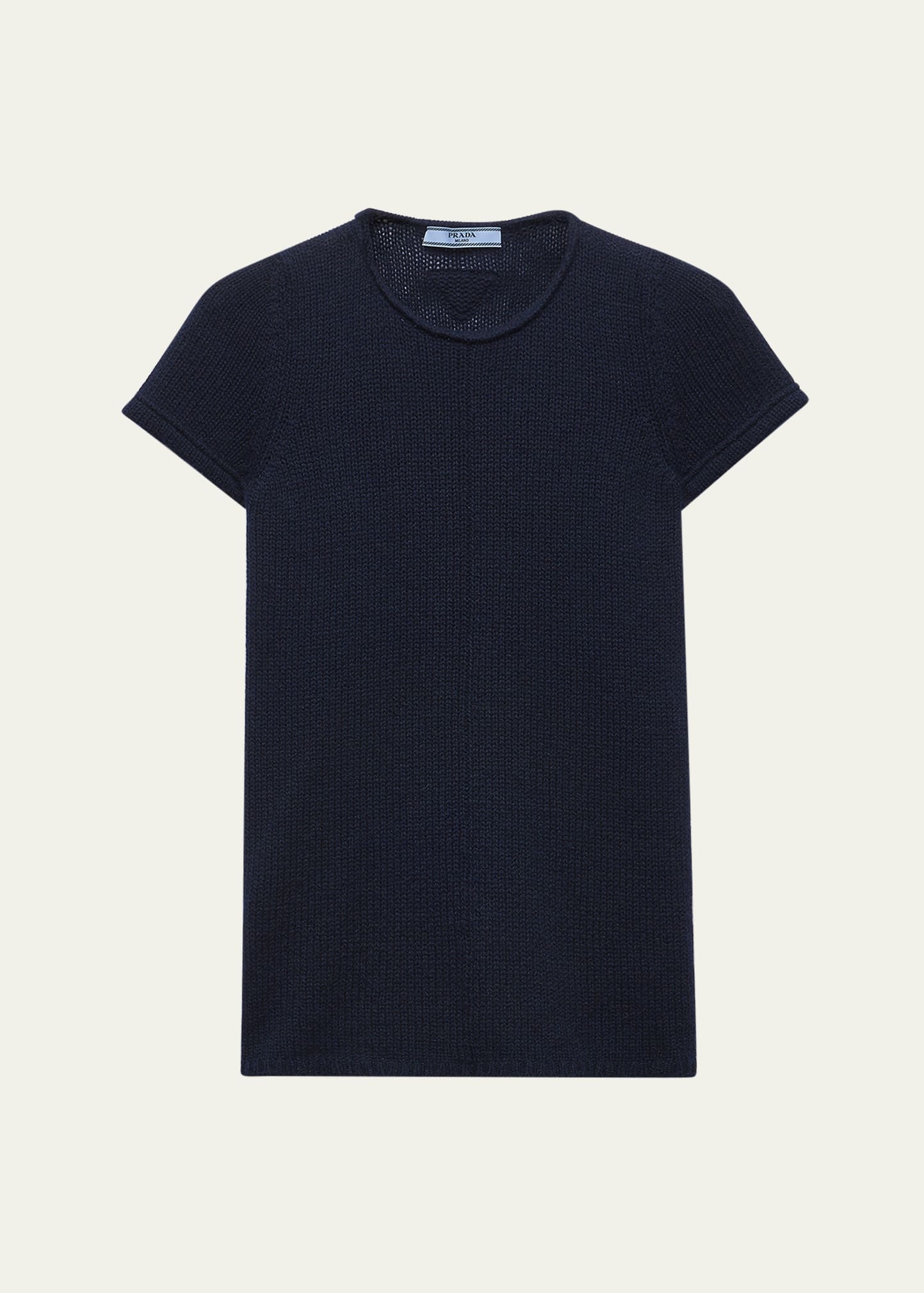 Short Sleeve Cashmere Sweater - 1