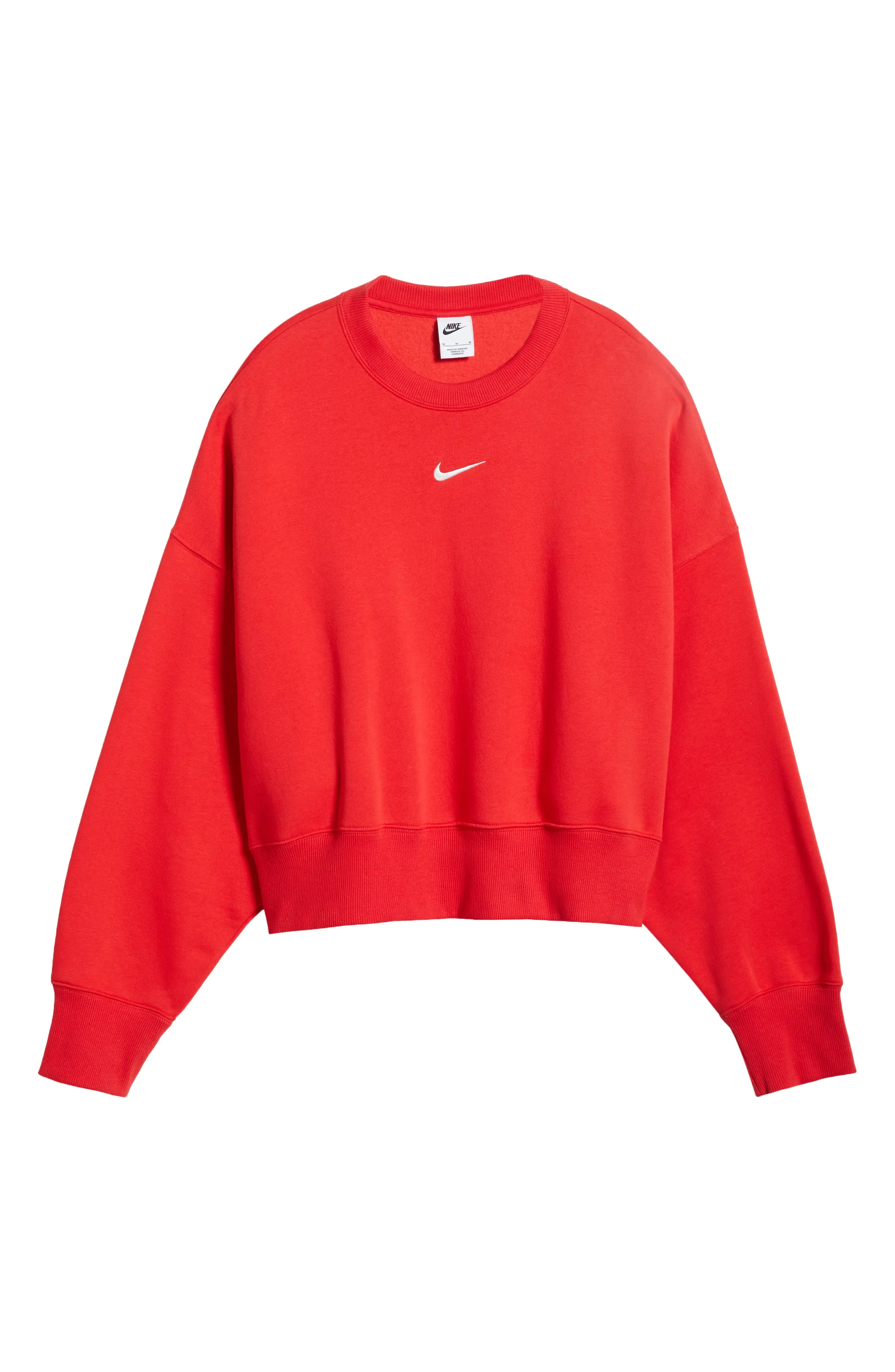 Phoenix Fleece Crewneck Sweatshirt in University Red/Sail - 4