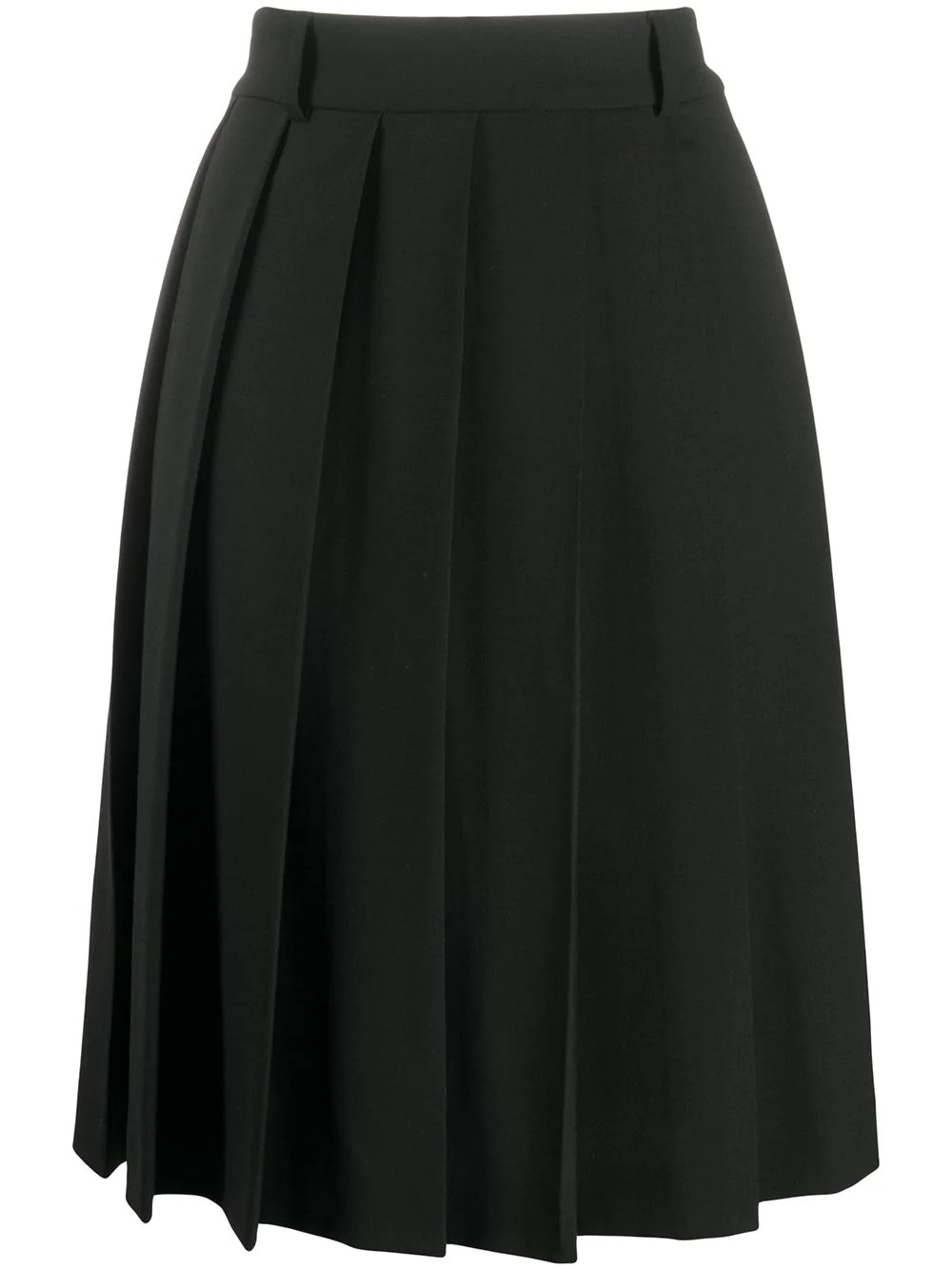 buttoned pleated skirt  - 1