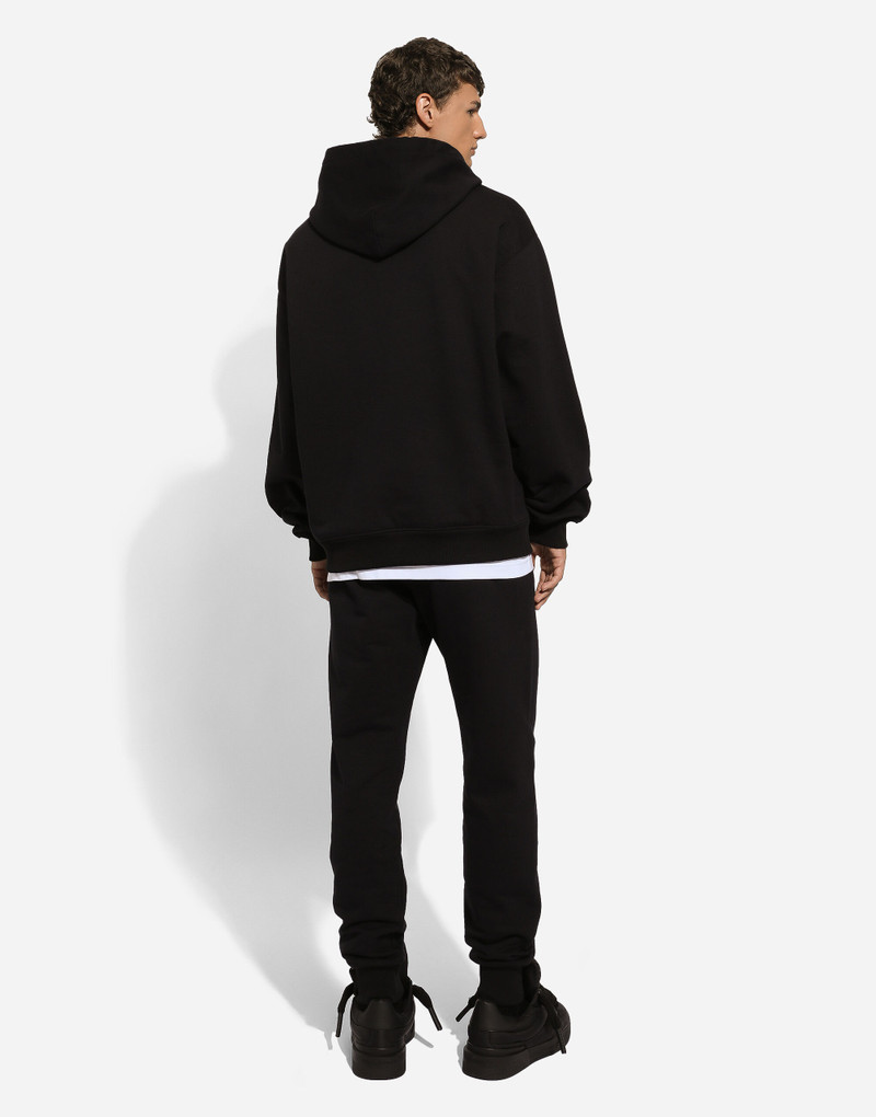 Jogging pants with rhinestone-detailed DG patch 3