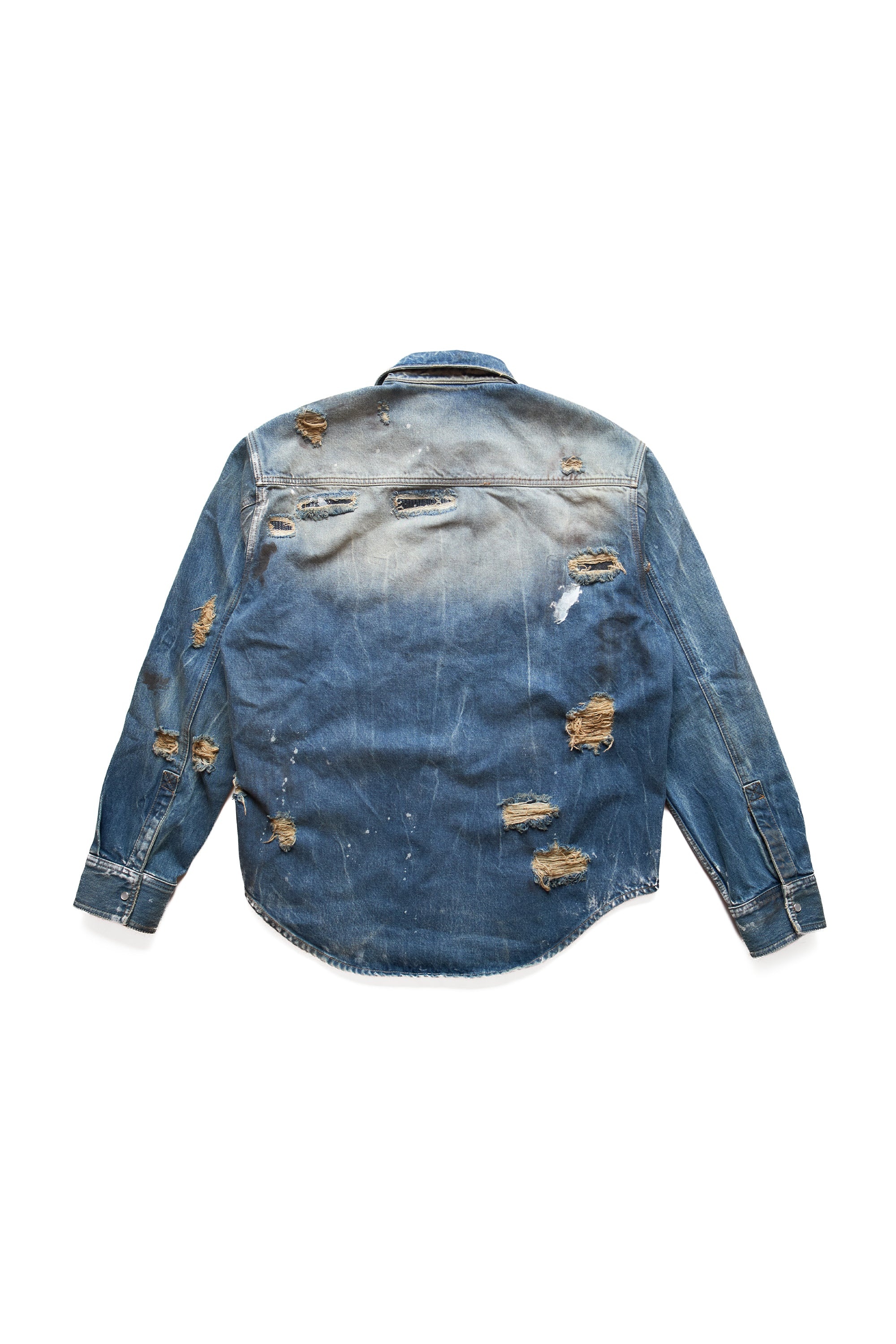 Vetements Trashed Denim Shirt - 2