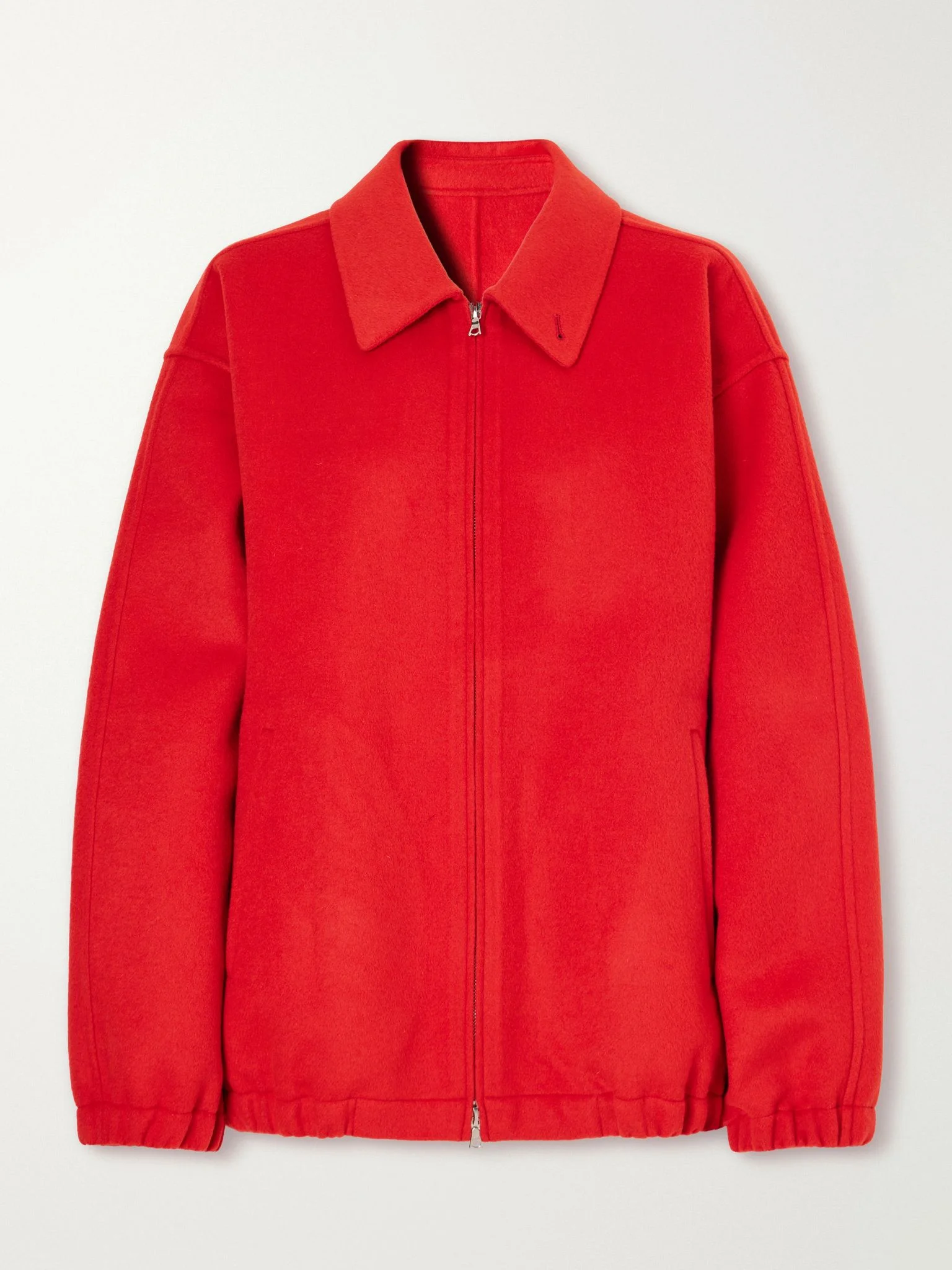 Double-faced wool-blend jacket Red - 1