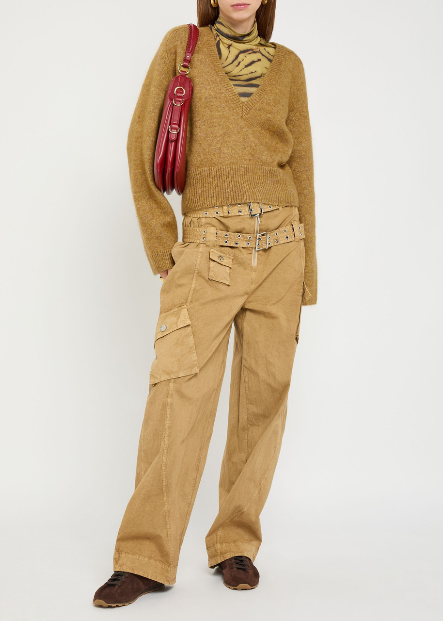 Ganni Melange Brushed Wool-blend Jumper - 4