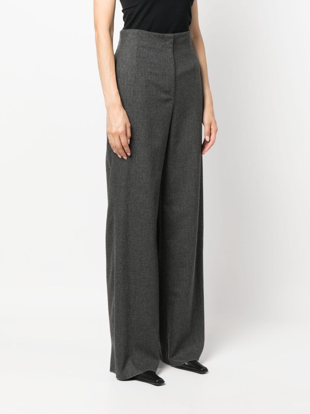 straight-leg high-waist trousers - 3